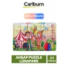 Özel Üretim Eğitici Zeka Geliştirici Öğretici El Göz Koordinasyonu Ahşap Puzzle Lunapark - 24 Parça