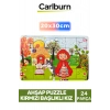 Özel Üretim Zeka Geliştirici Öğretici Göz Koordinasyonu Ahşap Puzzle Kırmızı Başlıklı Kız 24 Parça