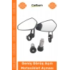 #Ayna Siyah Tak Kullan Dayanıklı Metal Titreşim Önleyici Geniş Görüş Açılı Montaj Motosiklet Aynası