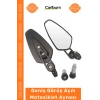 #Ayna Siyah Tak Kullan Dayanıklı Metal Titreşim Önleyici Geniş Görüş Açılı Montaj Motosiklet Aynası