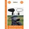 #Ayna Siyah Tak Kullan Dayanıklı Metal Titreşim Önleyici Geniş Görüş Açılı Montaj Motosiklet Aynası
