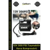 #HavaKompresör 12V 300 PSI Kompakt Lastik Basınç Ayarı Güçlü Performans Taşınabilir Hava Kompresörü