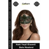 #BaloMakesi Haki Yeşil Masquerade Şıklık Gizem Balo Davet Parti Zarif Kostüm Balo Maskesi