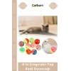 Özel Üretim Kedi Oyun Eğlence Canlı Renk Dayanıklı Aktif 4lü Çıngıraklı Top Kedi Oyuncağı
