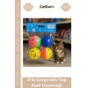 Özel Üretim Kedi Oyun Eğlence Canlı Renk Dayanıklı Aktif 4lü Çıngıraklı Top Kedi Oyuncağı