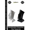 #Heykel Modern Estetik Sanatsal Soyut Minimalist Ev Ofis Heykel Dekoratif Polyester Yüz Tasarımı