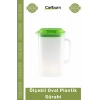 #Sürahi Pratik Ergonomik Ölçülü Dayanıklı Kapaklı Buzdolabı Uyumlu İçecek Oval Plastik Sürahi