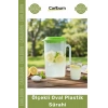 #Sürahi Pratik Ergonomik Ölçülü Dayanıklı Kapaklı Buzdolabı Uyumlu İçecek Oval Plastik Sürahi