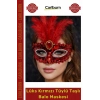 #Maske Gösterişli Payetli Taşlı Maskeli Balo Parti Eğlence Lüks Kırmızı Tüylü Taşlı Balo Maskesi