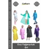 Su Geçirmez Kapüşonlu Unisex Dayanıklı Pratik Hafif Şeffaf Çıtçıtlı Koruyucu Eva Yağmurluk Gri