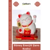 Özel Üretim Maneki Neko Sallanan Pati Solar Panel Ofis Masaüstü Dekoratif Güneş Enerjili Şans Kedisi