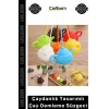 Özel Üretim Renkli Silikon Bitki Çayı Demleyici Dayanıklı Çaydanlık Tasarımlı Çay Demleme Süzgeci