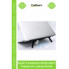 Özel Üretim Ergonomik Notebook Yükseltici Siyah 2 Kademeli Katlanabilir Yapışkanlı Laptop Standı