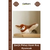 #Petshop Kedi Avcılık İçgüdüsü Tetikleyici Kanat Çırpan Sesli USB Şarjlı İpli Peluş Uçan Kuş Oyuncak