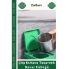 #OtoKüllük Balkon Teras Dekoratif Pratik Kapaklı Metal Hazneli Çöp Kutusu Tasarımlı Duvar Küllüğü