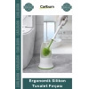 Özel Üretim Antibakteriyel Esnek Modern Hijyenik Standlı Tasarım Ergonomik Silikon Tuvalet Fırçası