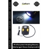 Özel Üretim Oto 12V Çakmaklık Girişli Güçlü LED Fenerli Profesyonel Analog Basınç Göstergeli Hava Kompresörü