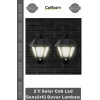 Özel Üretim Bahçe Aydınlatma Güneş Enerjili Su Geçirmez 2li Solar Cob Led Sensörlü Duvar Lambası