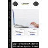 Özel Üretim Ergonomik Katlanabilir Plastik Kaymaz Laptop Standı 2 Kademeli Yükseltme Ayarlı 2 Adet
