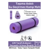 #KampMatı Taşıma Askılı Su Geçirmez Çift Taraflı Kaymaz Çadır Uyku 6.5mm Lila Kamp Yer Minderi