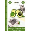 #Petshop Kedi Otu Topu Doğal Diş Temizleyici Sağlıklı Eğitici Avokado Tasarımlı Kedi Yalama Topu