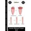 #Makyaj 5 Parça Profesyonel Taşınabilir Yumuşak Fiber Kıl ABS Kasa Aynalı Makyaj Fırçası Seti