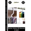 #Askı Gardırop Dolap İçi Düzenleyici Organizer Döner Kravat Kemer Askısı 20 Kancalı 2 Adet
