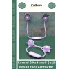 #Vantilatör Anime Kawaii USB Hands Free Esnek Hafif Kuromi 2 Kademeli Şarjlı Boyun Fanı Vantilatör