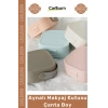 #MakyajÇantası Seyahat Tipi Takı Çantası Kompakt Şık Taşınabilir Organizer Aynalı Makyaj Kutusu Çanta Boy