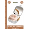 #MakyajÇantası Seyahat Tipi Takı Çantası Kompakt Şık Taşınabilir Organizer Aynalı Makyaj Kutusu Çanta Boy