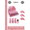 #MakyajSeti Premium Sıvı Krem Allık Dudak Yanak Lip and Cheek Suya Dayanıklı Makyaj 3lü Set