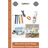#Organizer Naylon Siyah Çok Amaçlı Organizer Şık 10lu Cırt Cırtlı Kablo Düzenleyici Kelepçe Seti - 15cm
