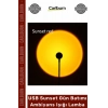 #GeceLambası Fotoğraf Video Çekim Esnek Gövde Taşınabilir USB Sunset Gün Batımı Ambiyans Işığı Lamba