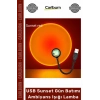 #GeceLambası Fotoğraf Video Çekim Esnek Gövde Taşınabilir USB Sunset Gün Batımı Ambiyans Işığı Lamba
