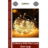 #PeriLed Dekoratif Esnek Bakır Tel Sarı Sıcak Beyaz Aydınlatma 3 Metre Pilli Peri Led Gün Işığı