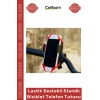Özel Üretim Silikon Sarsıntısız Siyah Ayarlanabilir Lastik Destekli Standlı Bisiklet Telefon Tutucu