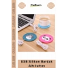 #BardakIsıtıcı Karbon Fiber Isıtma Pedli Taşınabilir Ofis Masaüstü Şık USB Silikon Bardak Altı Isıtıcı