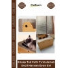 #OyunEvi Modern Kedi Köpek Yuvası Peluşlu Ahşap Tek Katlı Tırmalamalı Evcil Hayvan Oyun Evi