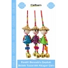 #RüzgarÇanı Dekoratif Bahçe Balkon Hediyelik Renkli Boncuklu Şapkalı Bebek Tasarımlı Rüzgar Çanı