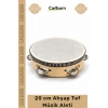 #Tef Kaliteli Doğal Ritim Perküsyon Eğitici Profesyonel Metal Zilli 20 cm Ahşap Tef Müzik Aleti