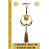 #Askılık Dekoratif Model 5 Altın Çember Bereket Kedi Püskül Duvar Araba Şans Bereket Askılık