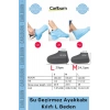 Özel Üretim Silikon Kaymaz Dayanıklı Esnek Yıkanabilir Gri Siyah Su Geçirmez Ayakkabı Kılıfı L Beden
