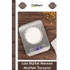 #HassasTerazi Paslanmaz Çelik Metal 5 Kg 1 Gr Hassas LCD Ekran Gümüş Şık Lüx Dijital Mutfak Terazisi