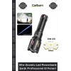 Özel Üretim Alüminyum Gövde TG Led Type C USB 30w Zoomlu Led Powerbank Şarjlı Profesyonel El Feneri
