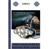 #KafaLamba Güçlü USB Şarj Edilebilir Profesyonel 8 Modlu 6000 Lümen 8 LED Su Geçirmez Kafa Lambası
