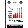 #Lokma Krom Vanadyum Çelik Uzun Sap 5 Adet Lokma Anahtar Tornavida 6/7/8/10/13/mm Metal Altıgen