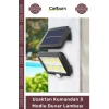 #Solar Aydınlatma 120 Cob Led Solar Panelli Sensörlü Uzaktan Kumandalı 3 Modlu Duvar Lambası