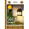 Özel Üretim Su Geçirmez Bahçe Dekoratif Güneş Enerjili Solar Duvar Lambası Rustik Ampul Gün Işığı