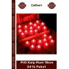 Özel Üretim Dekoratif Romantik LED Işıklı Kırmızı Sevgililer Günü Pilli Kalp Mum 18cm 24lü Paket