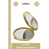 #CepAynası Promosyon Çelik Metal Hediyelik 7x7cm Sticker Uyumlu Kına Düğün Nikah Hediyesi Gold Cep Aynası